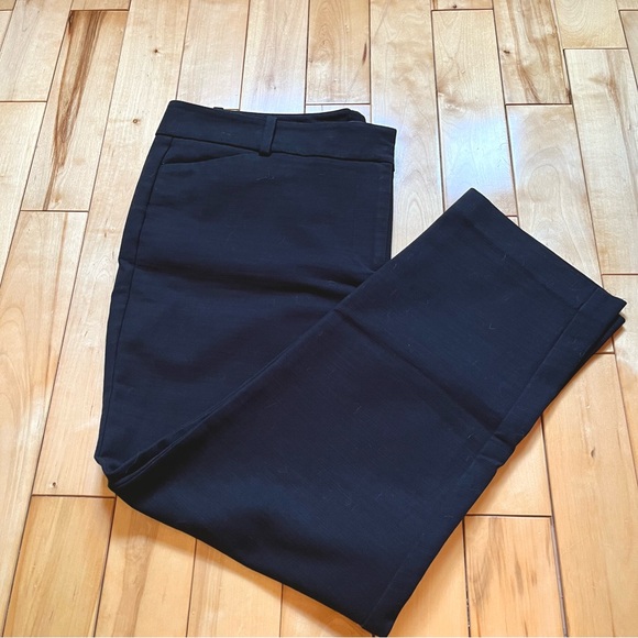 Anne Klein~Women’s Black Cropped Dress Pants~Size 14 Petite~Cotton/Spandex - Picture 4 of 8